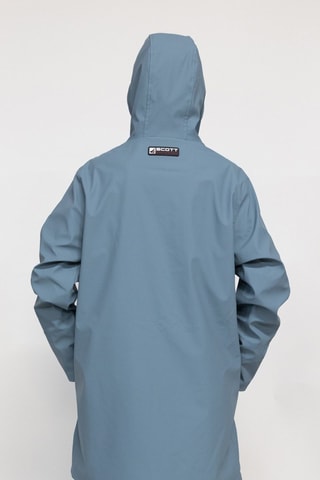 Parka impérméable à capuche Raina  - Noir et bleu