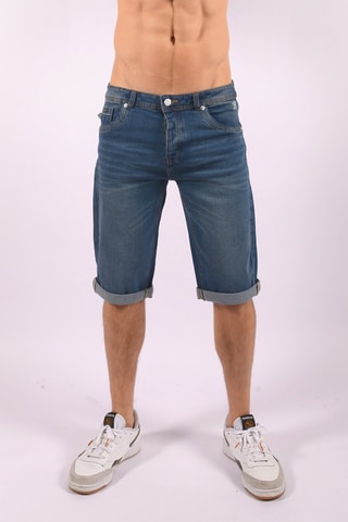 Short en jean Tomyo - Bleu