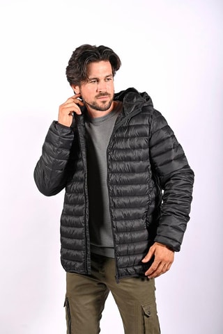 Doudoune à capuche Garry  - Noir