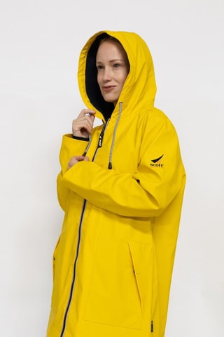 Parka impérméable à capuche Raina  - Jaune et noir