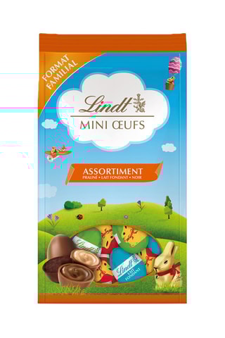 Mini œufs assorti : praliné, lait fondant et noir - 350 g