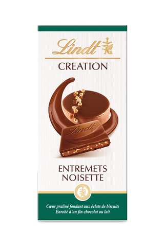 2 x tablettes lait entremets noisette Création Lindt - 150 g