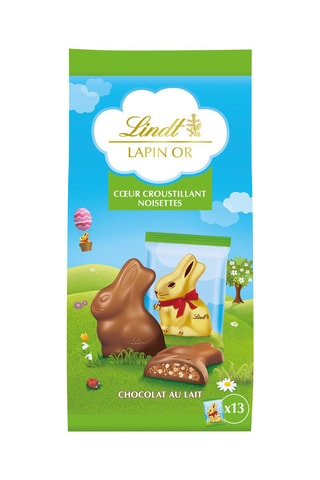 2 x Sachet Lapin Or Cœur Croustillant Noisettes - 130 g