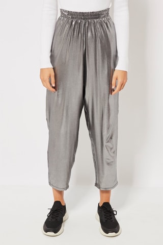 Casual Broek Zilverkleurig