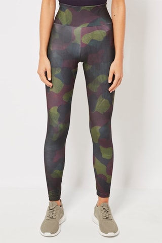 Legging Bordeauxrood en Groen