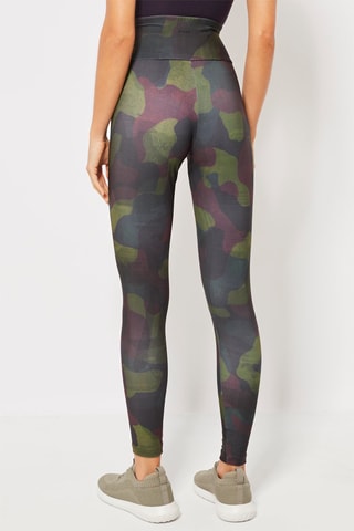 Legging Bordeauxrood en Groen