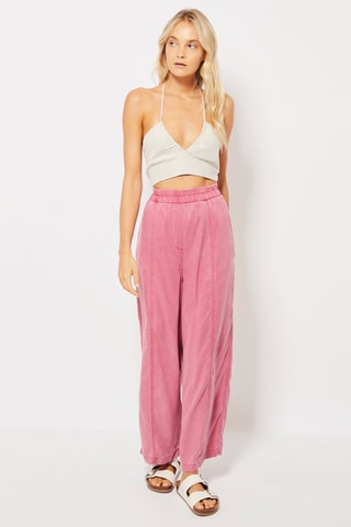 Linnen Crop Top Zandkleurig