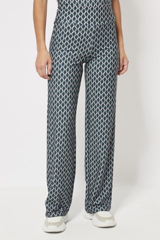 Casual Broek Blauw en Antraciet