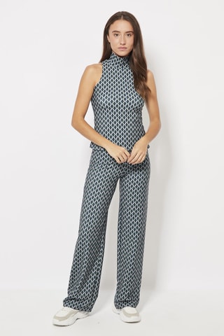 Casual Broek Blauw en Antraciet