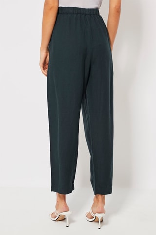 Linnen Casual Broek Donkerblauw