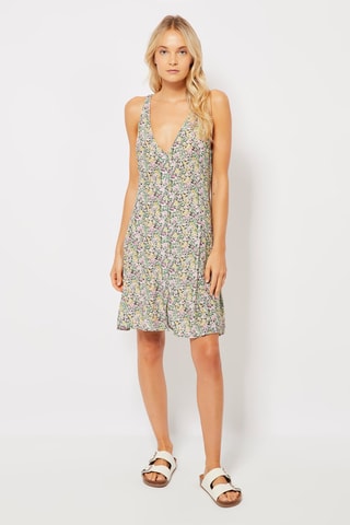 Rechte Jurk Groen en Geel