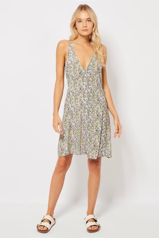 Rechte Jurk Groen en Geel