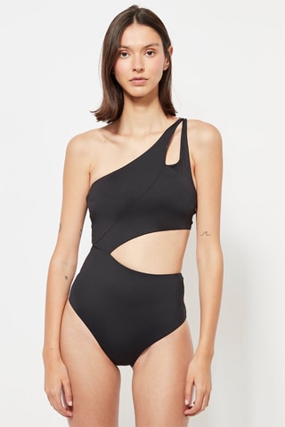 Asymmetrische Trikini - Zwart