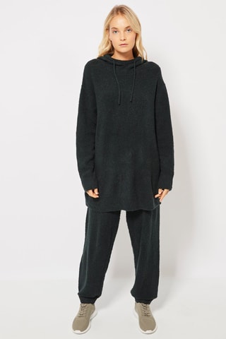 Trui met Capuchon Donkergroen