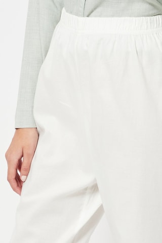 Pyjamabroek Hoge Taille - Wit