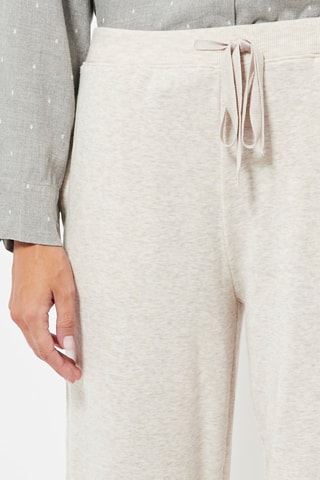 Joggingbroek Hoge Taille - Gemêleerd Ecru