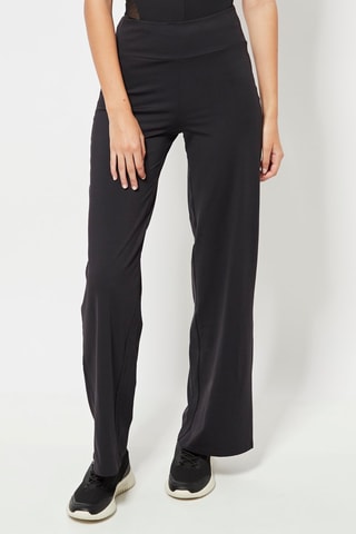 Broek Regular Fit Hoge Taille- Zwart