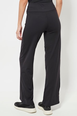 Broek Regular Fit Hoge Taille- Zwart
