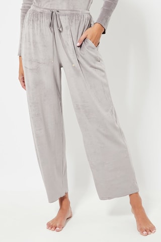 Velours Pyjamabroek -  Grijs