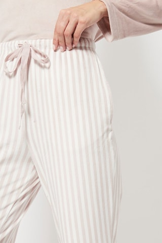 7/8 broek recht model met hoge taille. Wit