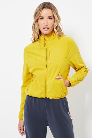 Fleece Jasje - Mosterdgeel