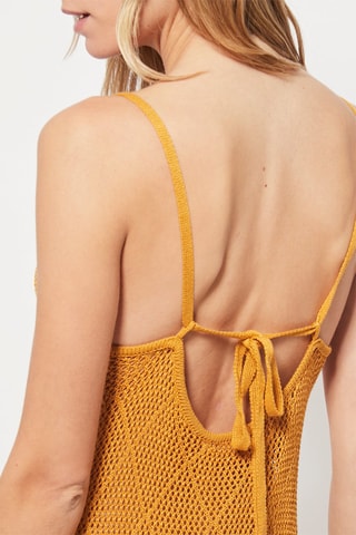 Lange Jurk Mosterdgeel