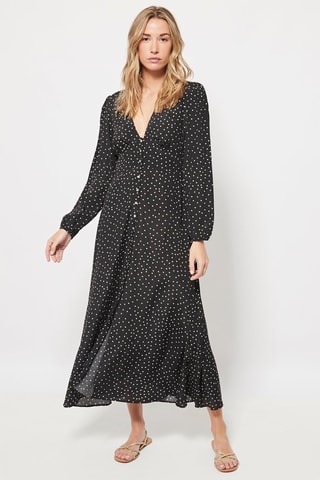 Blouse-jurk Zwart en Wit