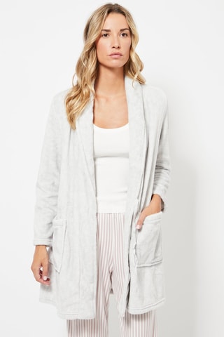 Fleece Badjas - Lichtgrijs