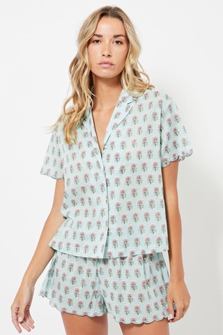 Pyjamablouse - Hemelsblauw