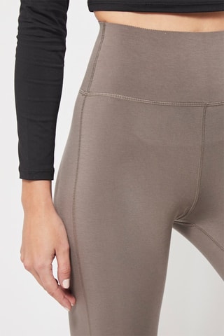Legging Hoge Taille Taupe