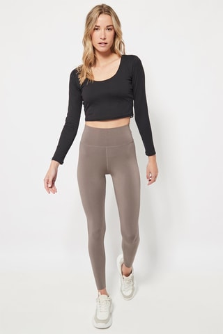 Legging Hoge Taille Taupe