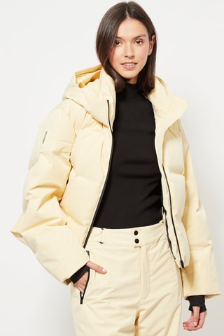 Gewatteerde Jas met Capuchon - Ivoorkleurig