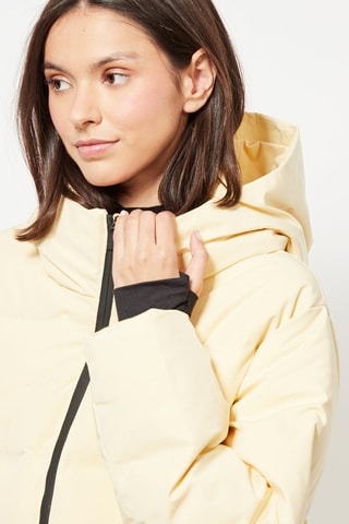 Gewatteerde Jas met Capuchon - Ivoorkleurig