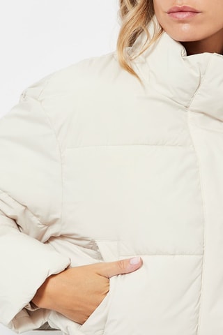 Gewatteerde Jas - Ecru