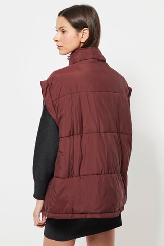 Trekking Gewatteerde Jas - Bordeauxrood