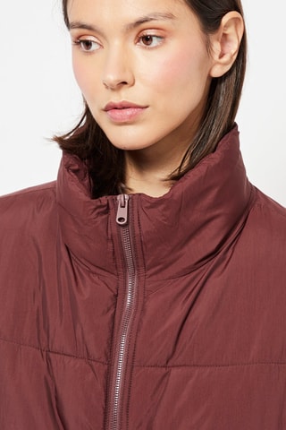 Trekking Gewatteerde Jas - Bordeauxrood