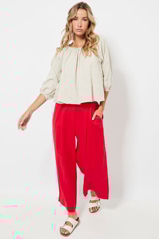 Linnen Top - Ivoorkleurig