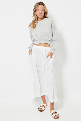 Korte Sweater - Gemêleerd Grijs