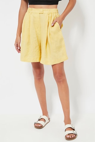 Linnen Short - Geel