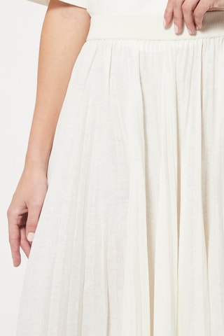 Linnen Lange Rok Wit