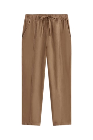 Linnen Broek Loose - Kaki