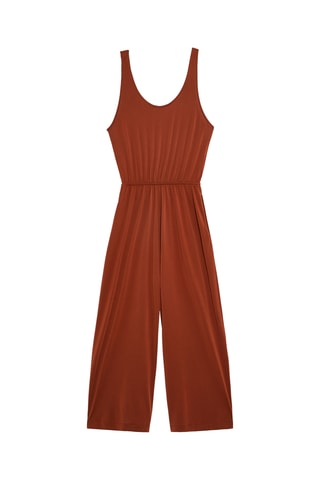 Mouwloze Jumpsuit - Bruin