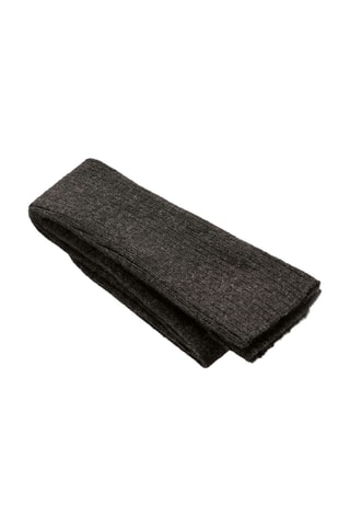 Hoge Wollen en Kasjmier Sokken - Gemêleerd Antraciet