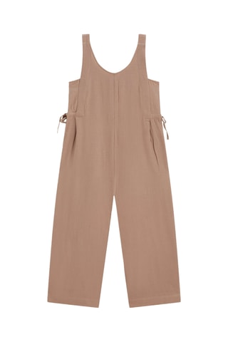 Mouwloze Jumpsuit - Beige