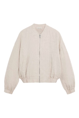 Linnen Jasje - Gemêleerd Beige