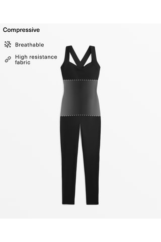 Jumpsuit - Petrolblauw