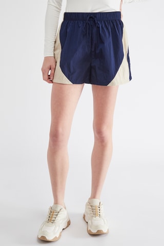 Short - Marineblauw en Beige