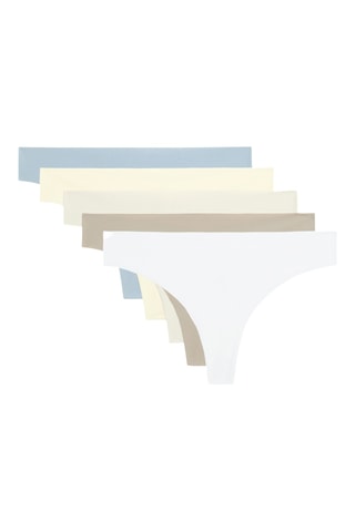5 Tanga's - Beige en Ecru