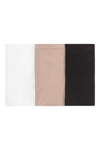 3 Tanga's - Zwart en Beige