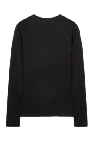 Wollen T-shirt - Zwart